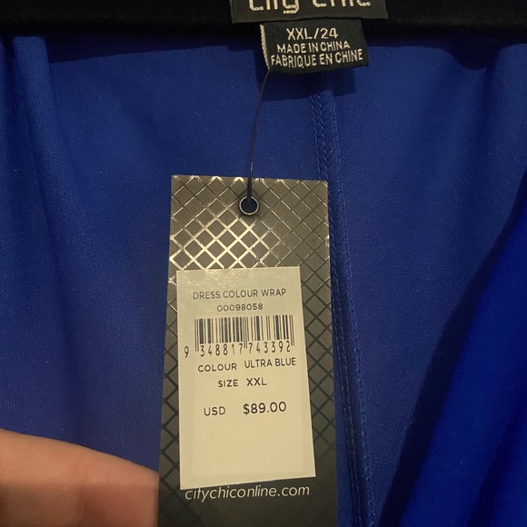 City Chic - Color Wrap Dress Size XXL NWT - Picture 5 of 5